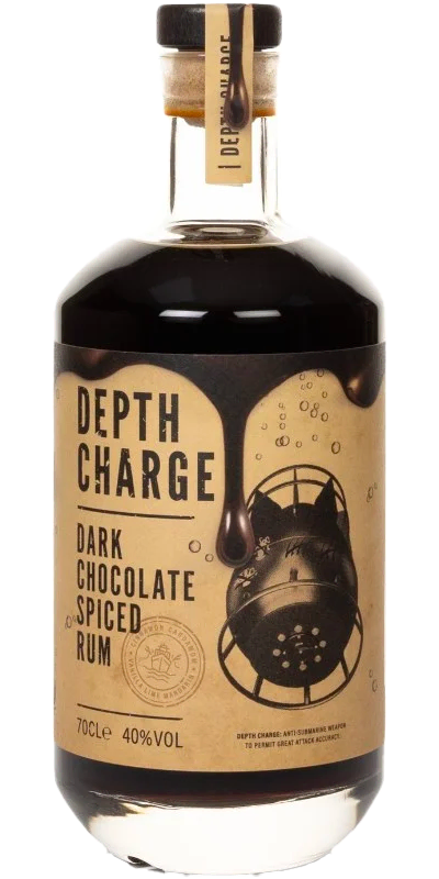 Depth Charge Black Cherry Rum bottle
