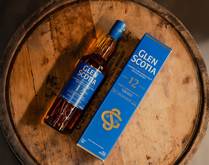 A bottle of Glen Scotia 12 Year Old