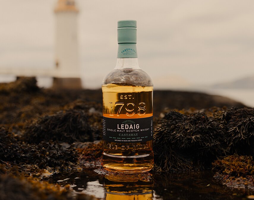 A bottle of Ledaig Castaway.