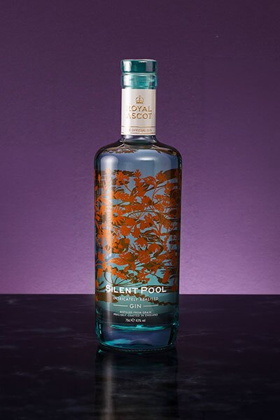 A bottle of Silent Pool Gin