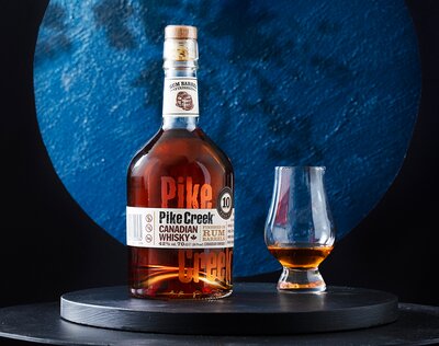 A bottle of Pike Creek 10 Year Old whisky.