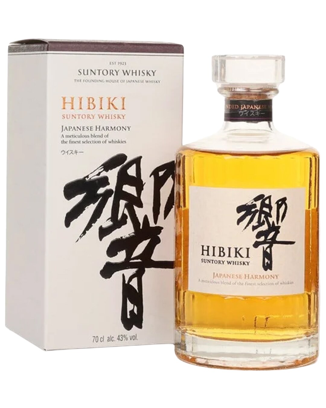 A bottle of Hibiki Harmony Whisky