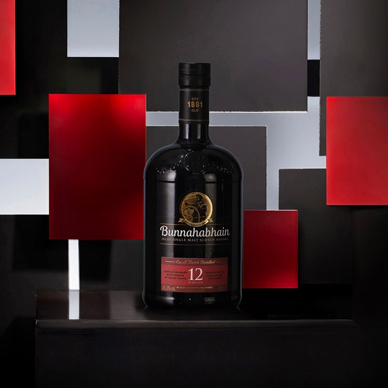 A bottle of Bunnahabhain 12 Year Old