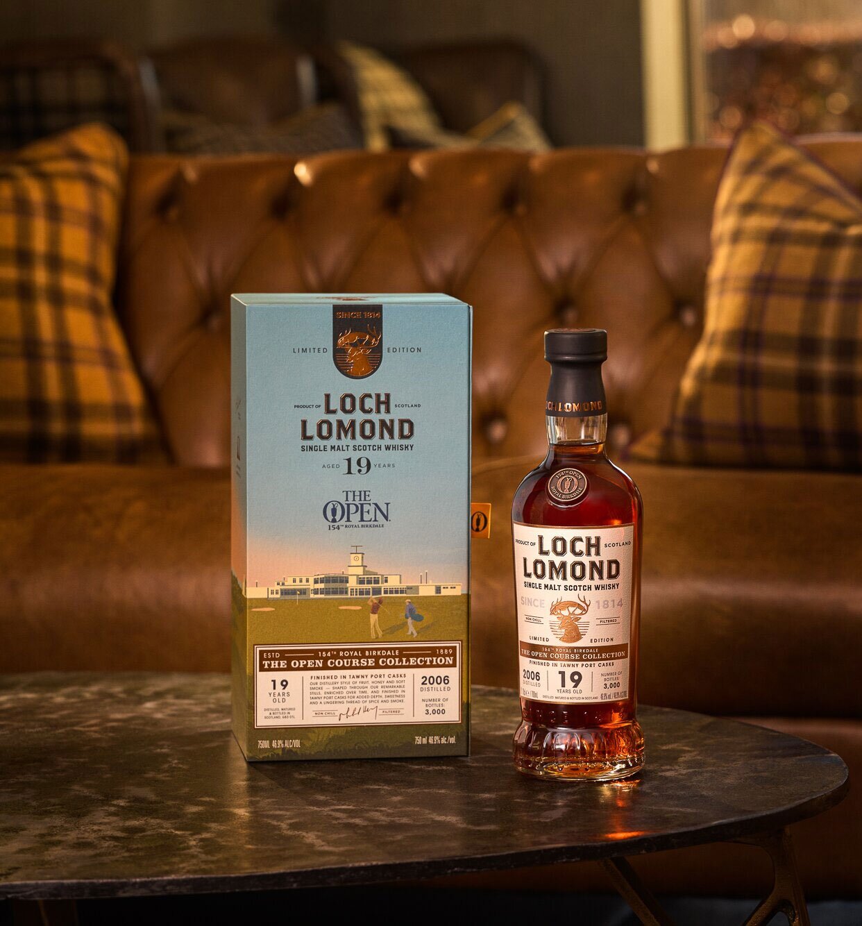 A bottle of Loch Lomond Open 154th Release 2026.