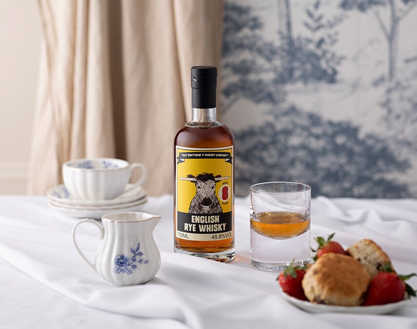 A bottle of English whisky, English Rye 8 Year Old TBWC