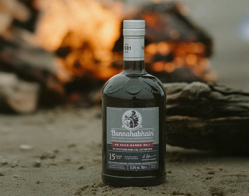 A bottle of Bunnahabhain An Cuan Garbh 1 - Westering Home.