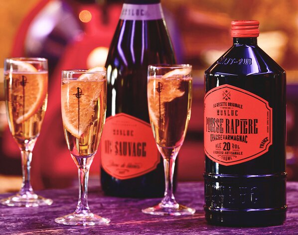 Monluc Pousse Rapiere Orange Armagnac Liqueur.