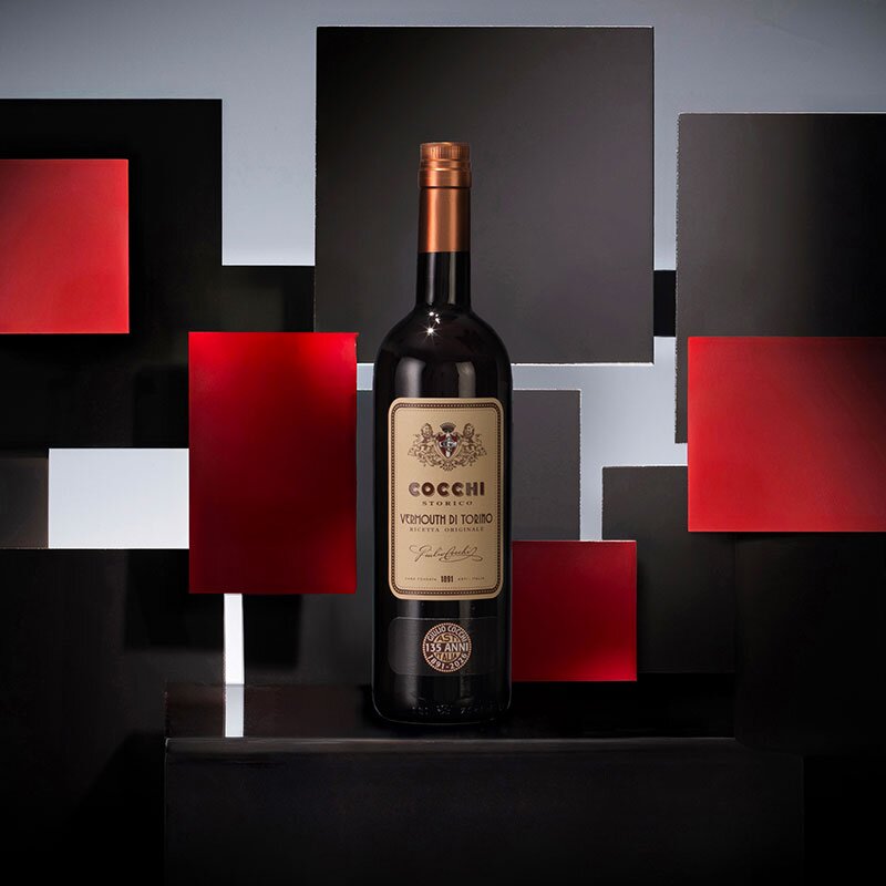 A bottle of Cocchi Storico Vermouth Di Torino