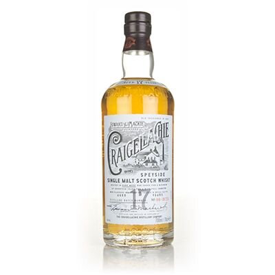 A bottle of Craigellachie 17 Year Old whisky.