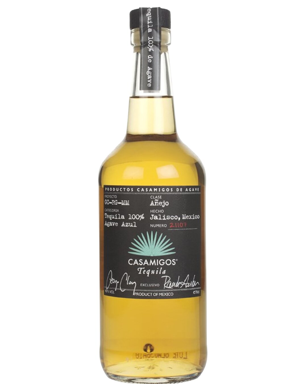 A bottle of Casamigos Anejo