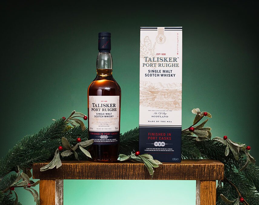 A bottle of Talisker Port Ruighe
