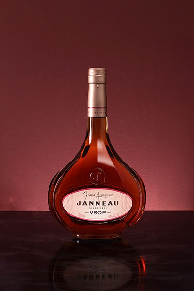A bottle of Janneau VSOP