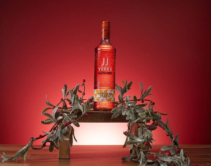 A bottle of JJ Whitley Chocolate Orange