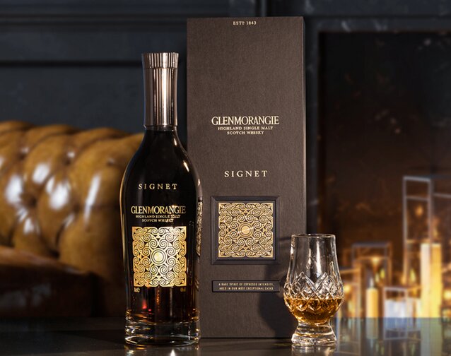 A bottle of Glenmorangie Signet