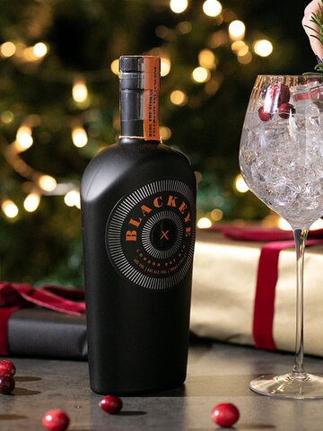 A bottle of Blackeye Gin