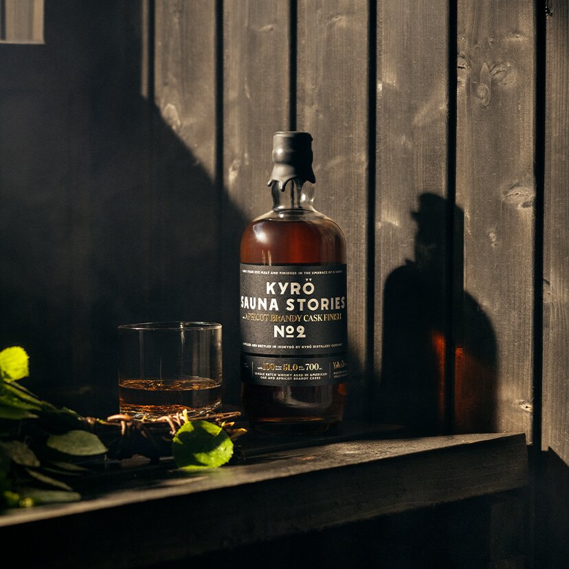 A bottle of Kyrö Sauna Stories No.2 Whisky.