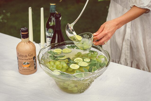Bathtub Gin Persian Liam & Orange blossom winemakers punch cocktail recipe