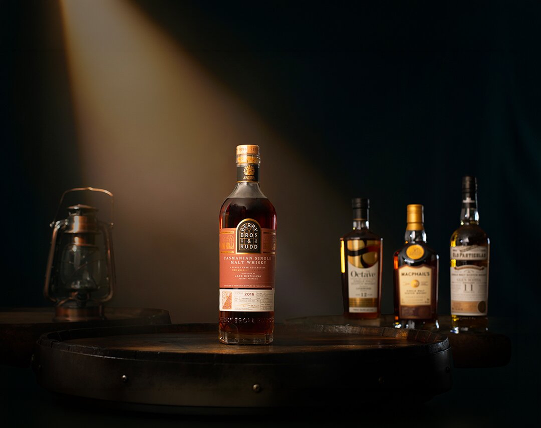 A bottle of Lark 4 Year Old 2016 (cask CC21) Odyssey Range Release – The Auld & The Bold (Berry Bros. & Rudd)