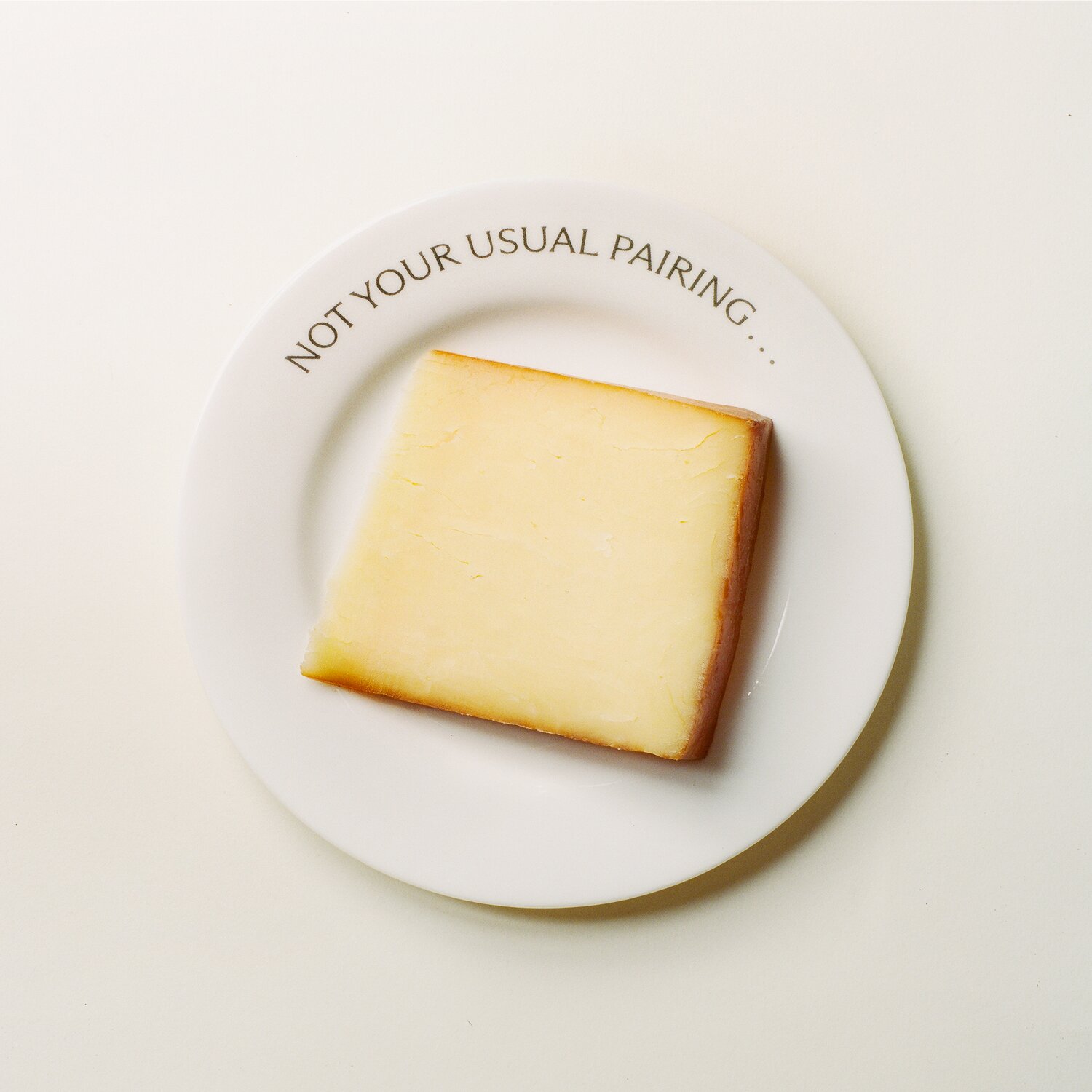 A plate of cheese.