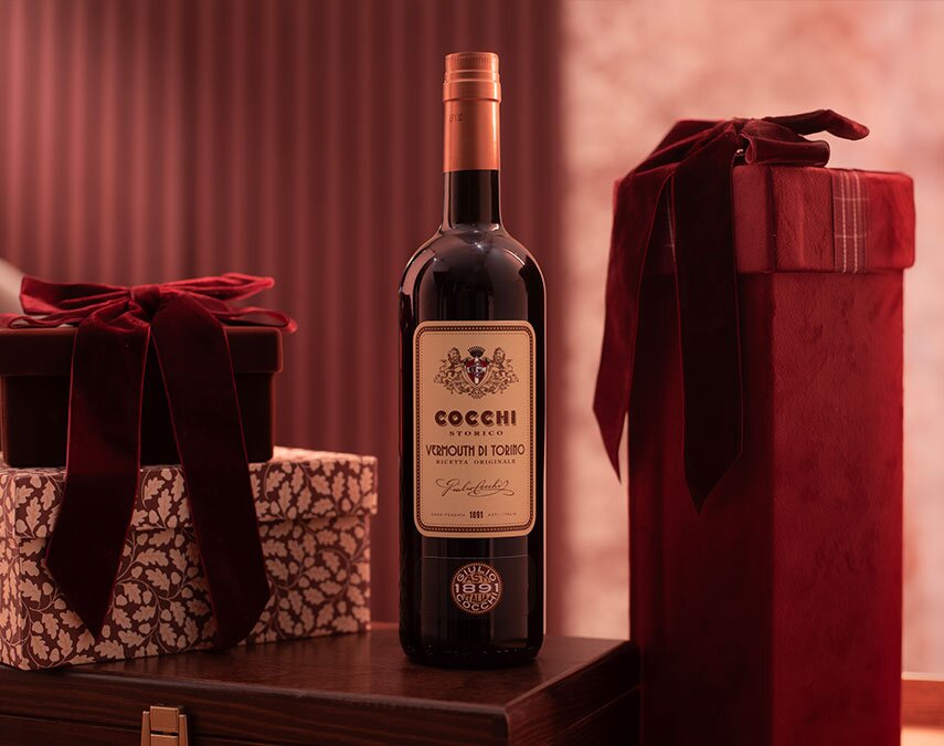 A bottle of Cocchi Storico Vermouth Di Torino