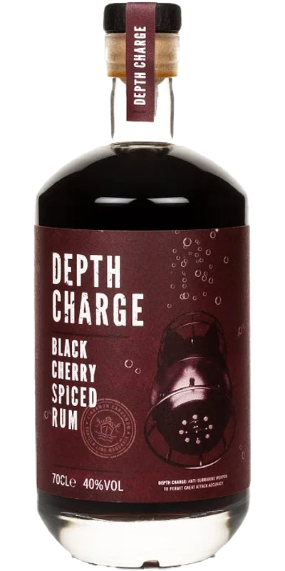 Depth Charge Black Cherry Rum bottle