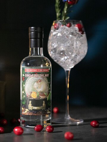A bottle of GINgle All The Way (That Boutique-y Gin Company)