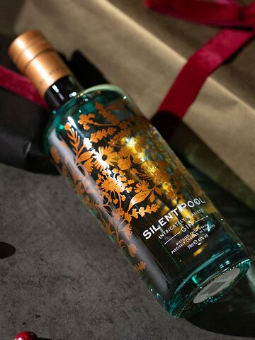 A bottle of Silent Pool gin