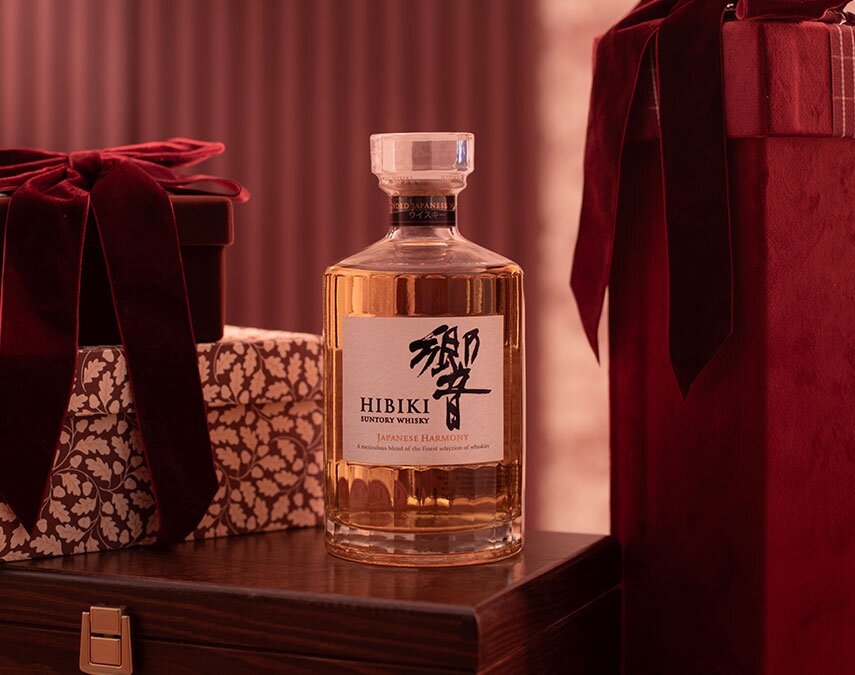 A bottle of Hibiki Japanese Harmony