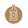 Competitive prices with Master of Malt Trade. A brown illustration icon with a bottle.