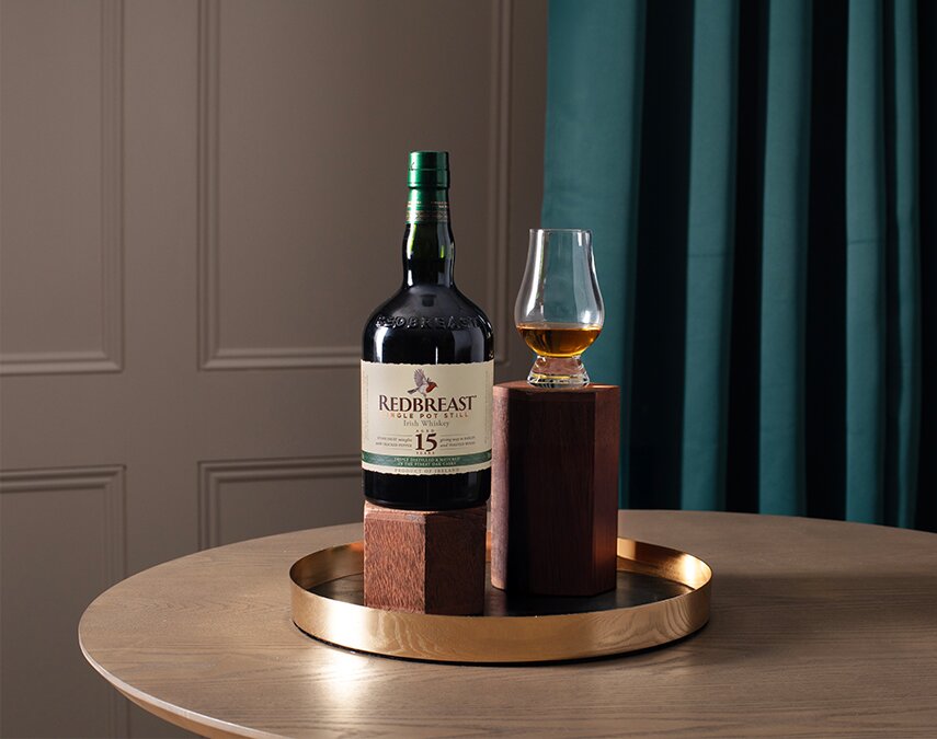 A bottle of Redbreast 15 Year Old