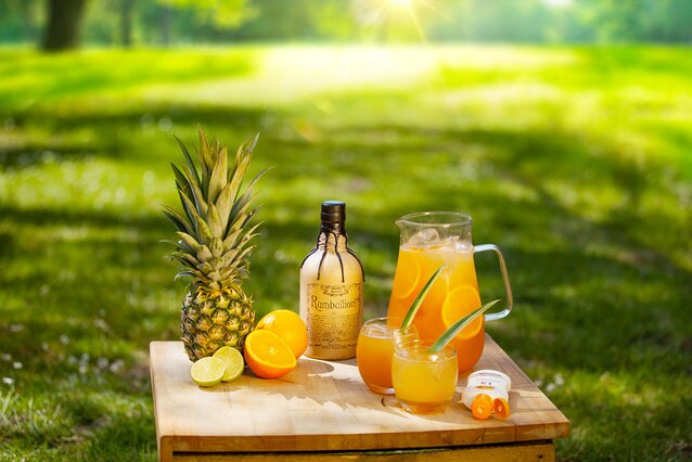 Rumbullion! Summer punch cocktail