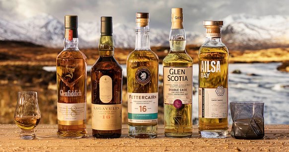 A selection of Scotch whiskies