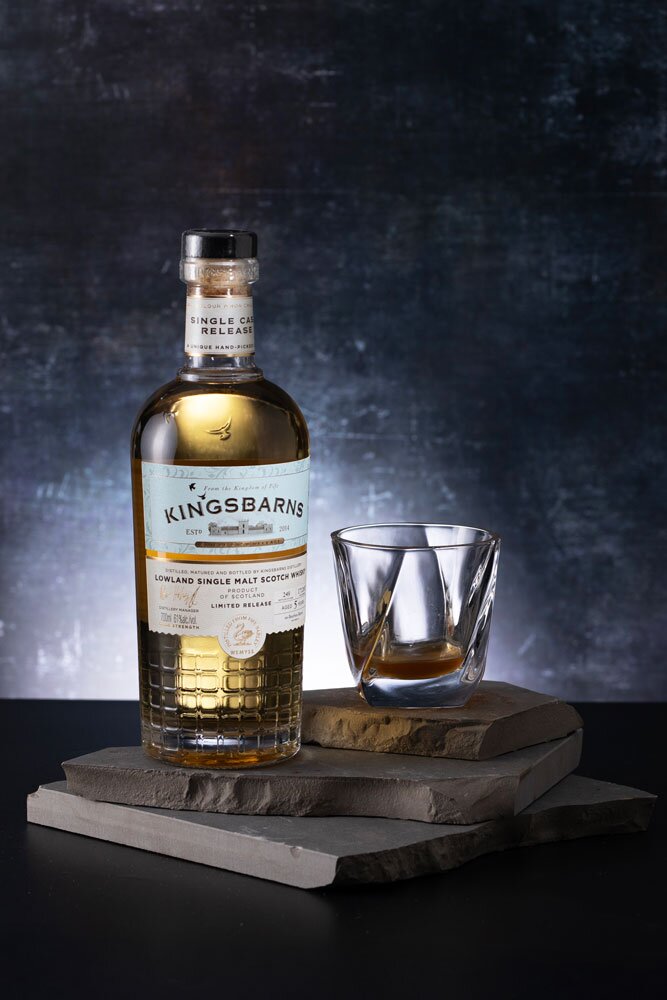 GlenAllachie 21 Year Old Batch Six whisky bottle with tumbler