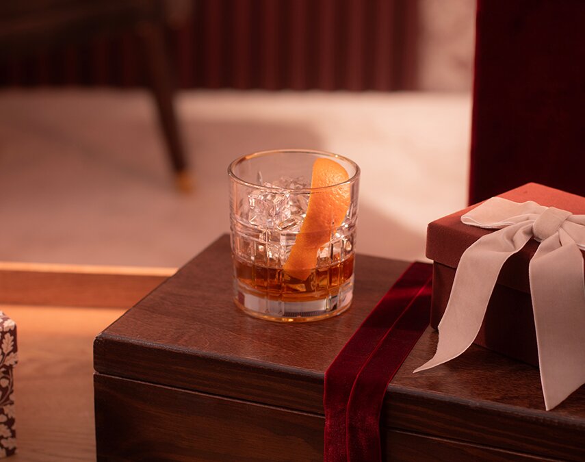 Old Fashioned cocktail.