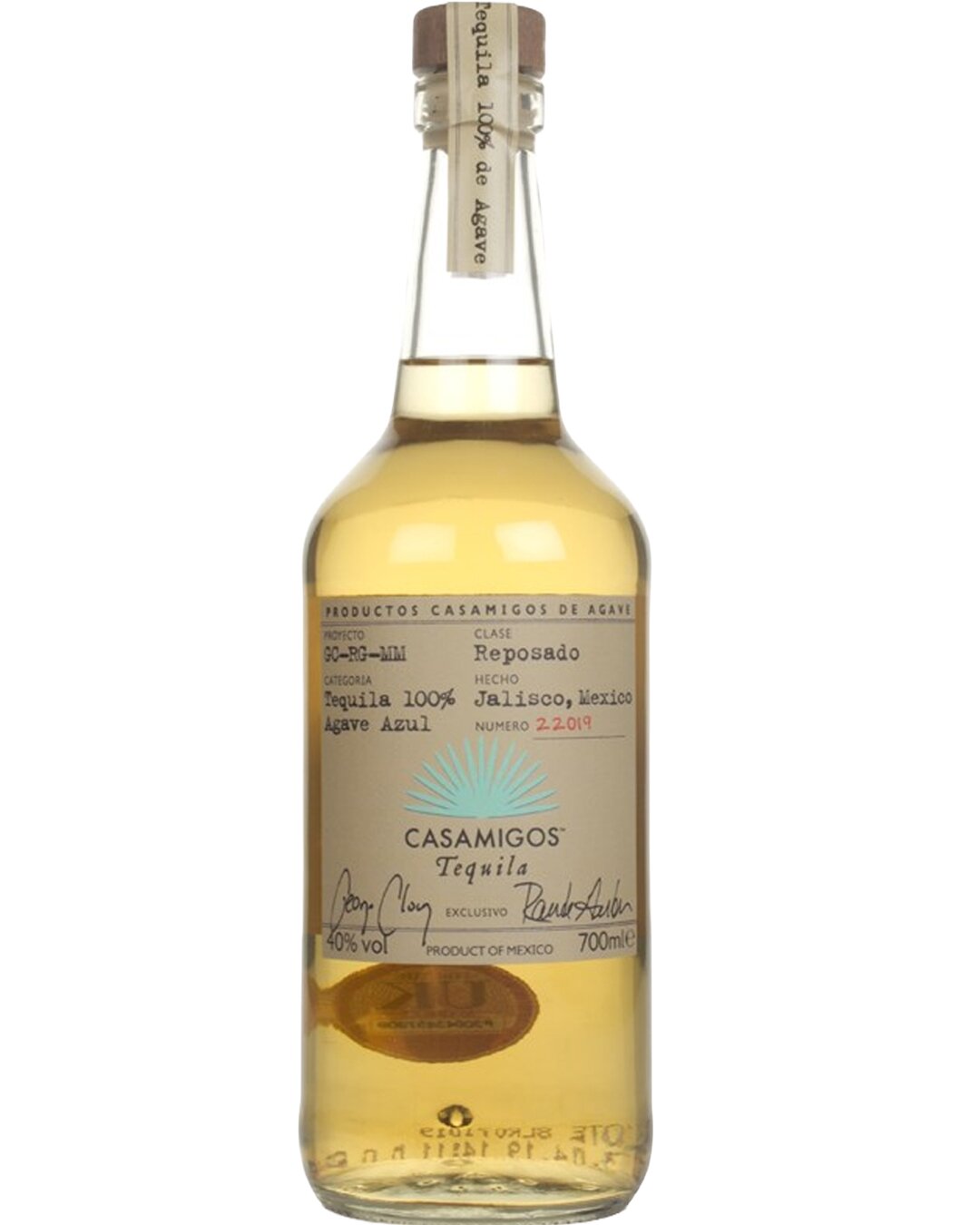 A bottle of Casamigos Reposado