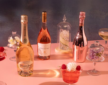 Three bottles of wine and champagne for Mother's Day.