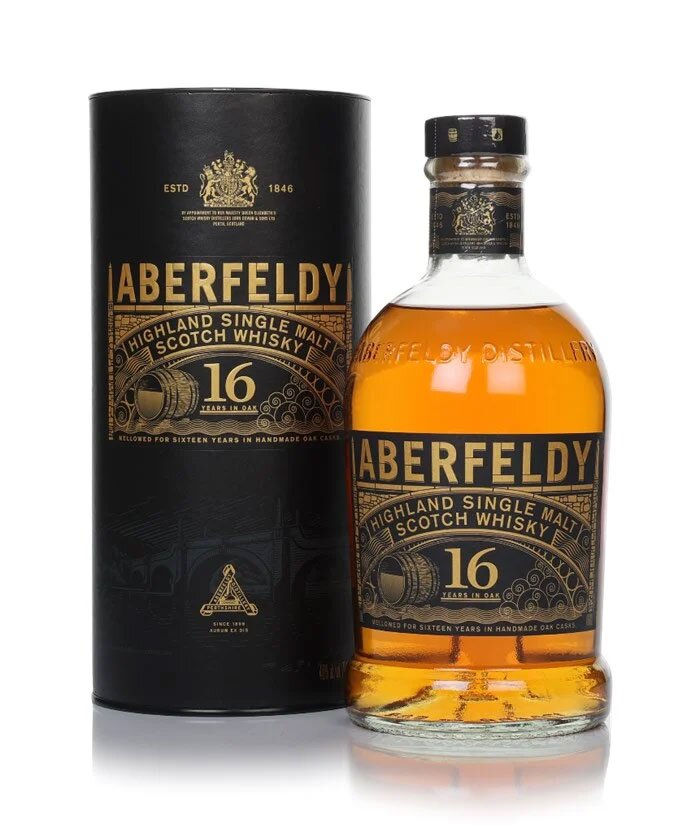 A bottle of Aberfeldy 16 Year Old.