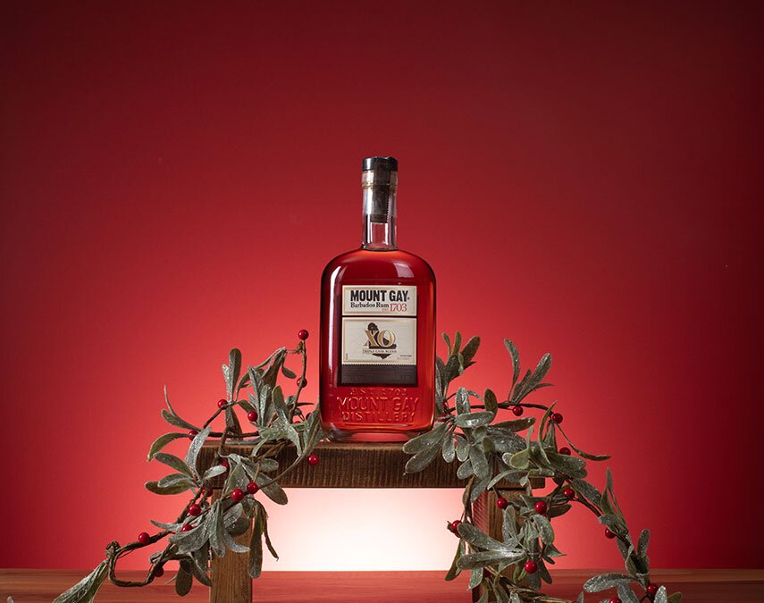 A bottle of Depth Charge Black Cherry Spiced Rum