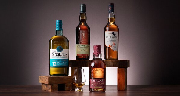 Four bottles of whisky