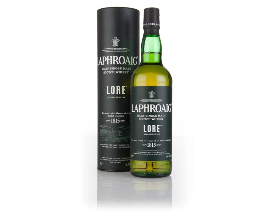 A bottle of Laphroaig Lore