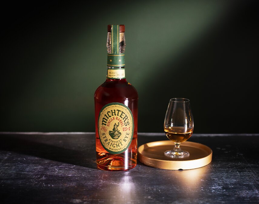 A bottle of Michter's US*1 Straight Rye.