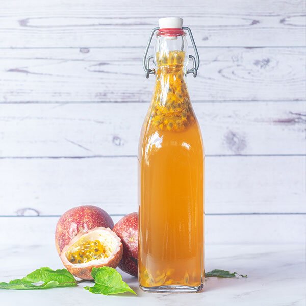 Passion fruit liqueur made with Grain Neutral Spirit