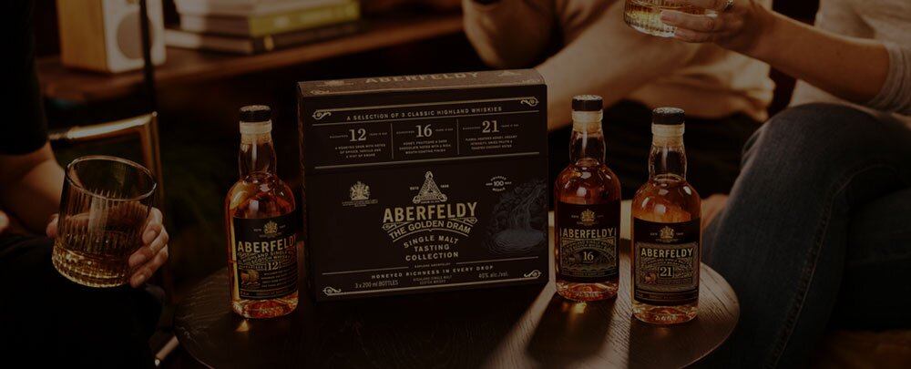 Tasting set Aberfeldy bottles