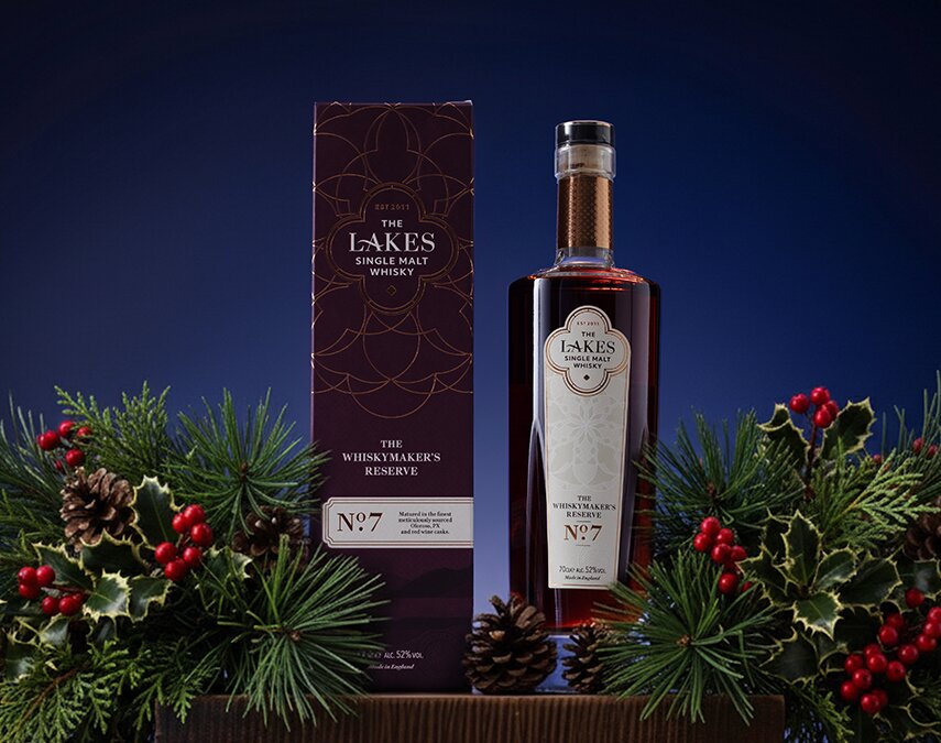 A bottle of The Lakes Whiskymaker's Reserve No.7