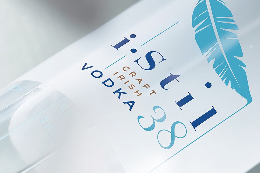 A bottle istil premium vodka
