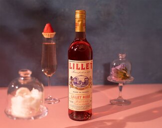 A bottle of Lillet Rosé.