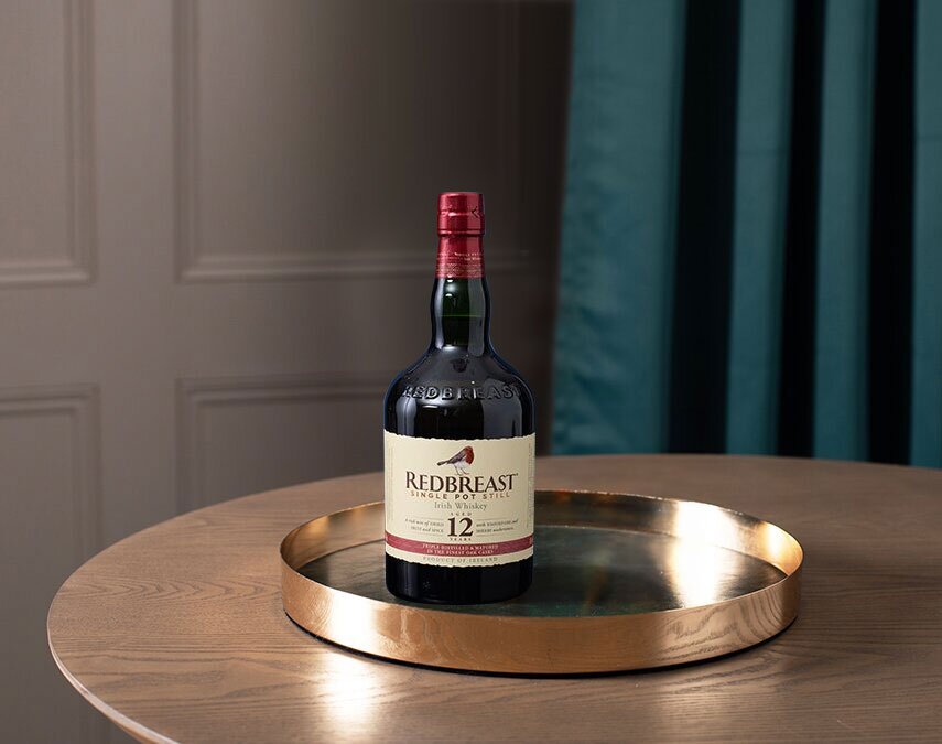 A bottle of Redbreast 12 Year Old.