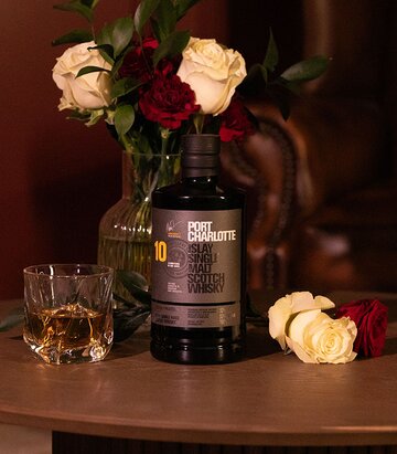 A bottle of Port Charlotte 10 Year Old