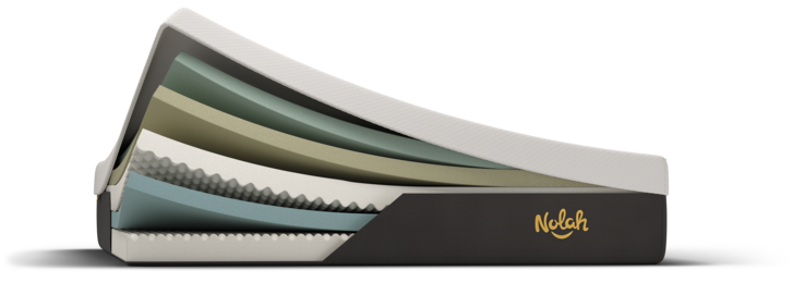 Interior layers of a Nolah all-foam hybrid mattress