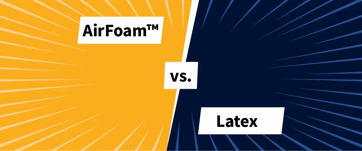 AirFoam vs. latex illustration 